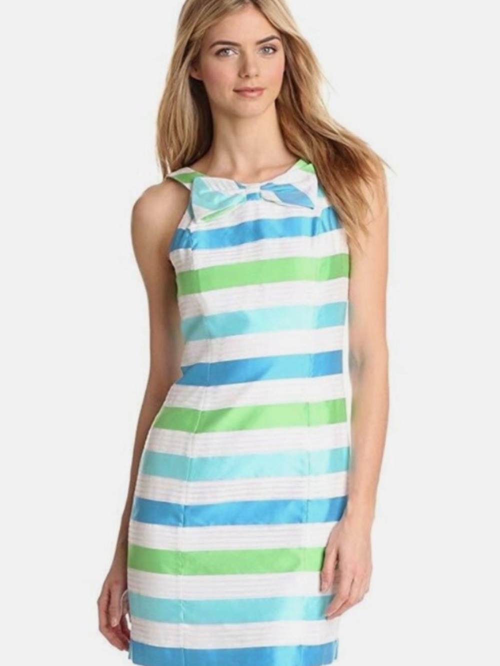 NWT Lilly Pulitzer Henley Dress in Multi Corded Organza Stripe, size 12